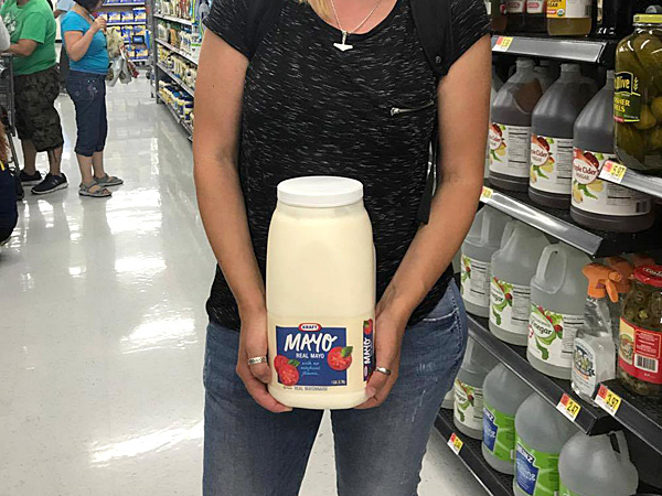 American Mayonnaise are upside down!? Huge!?